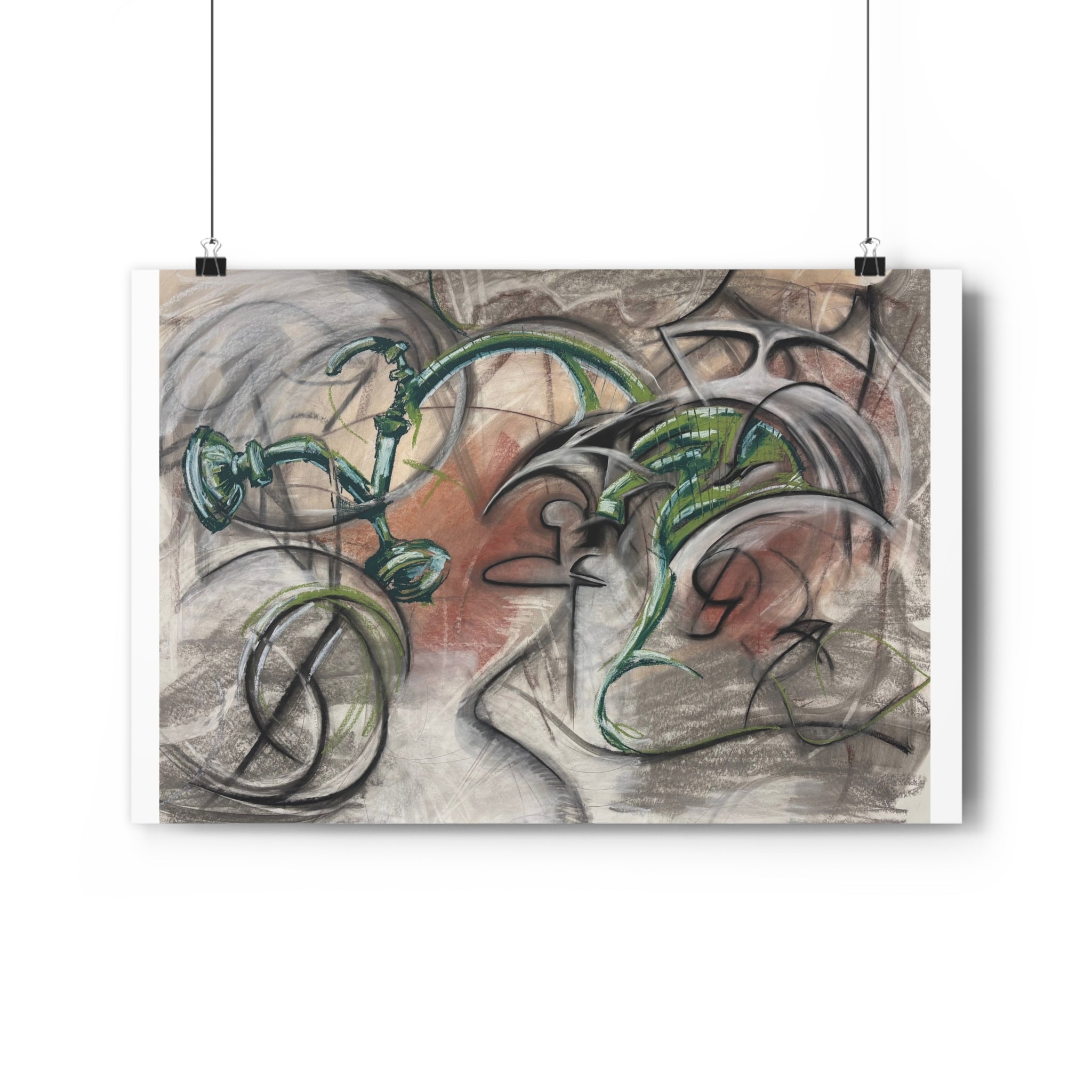 Green Bicycle — archival giclée print