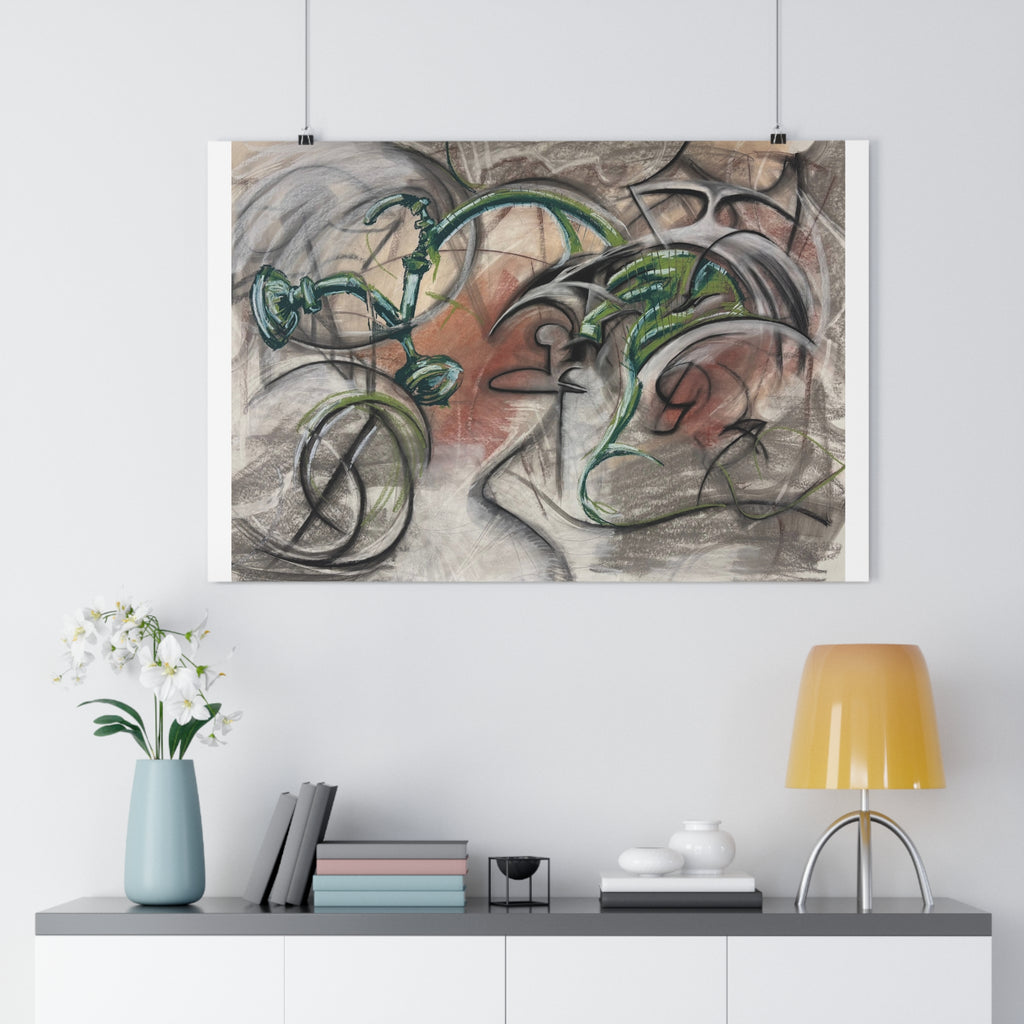 Green Bicycle — archival giclée print
