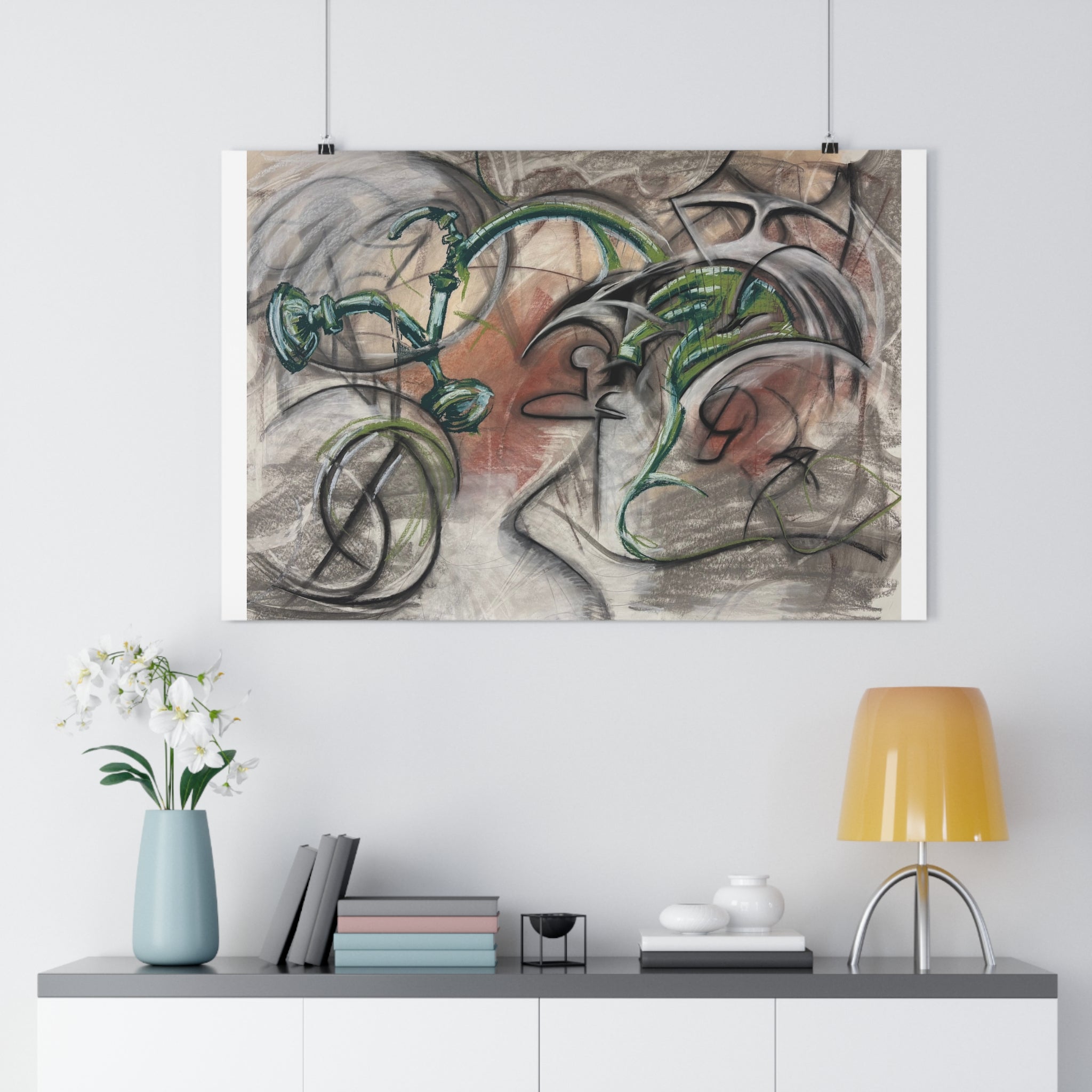 Green Bicycle — archival giclée print