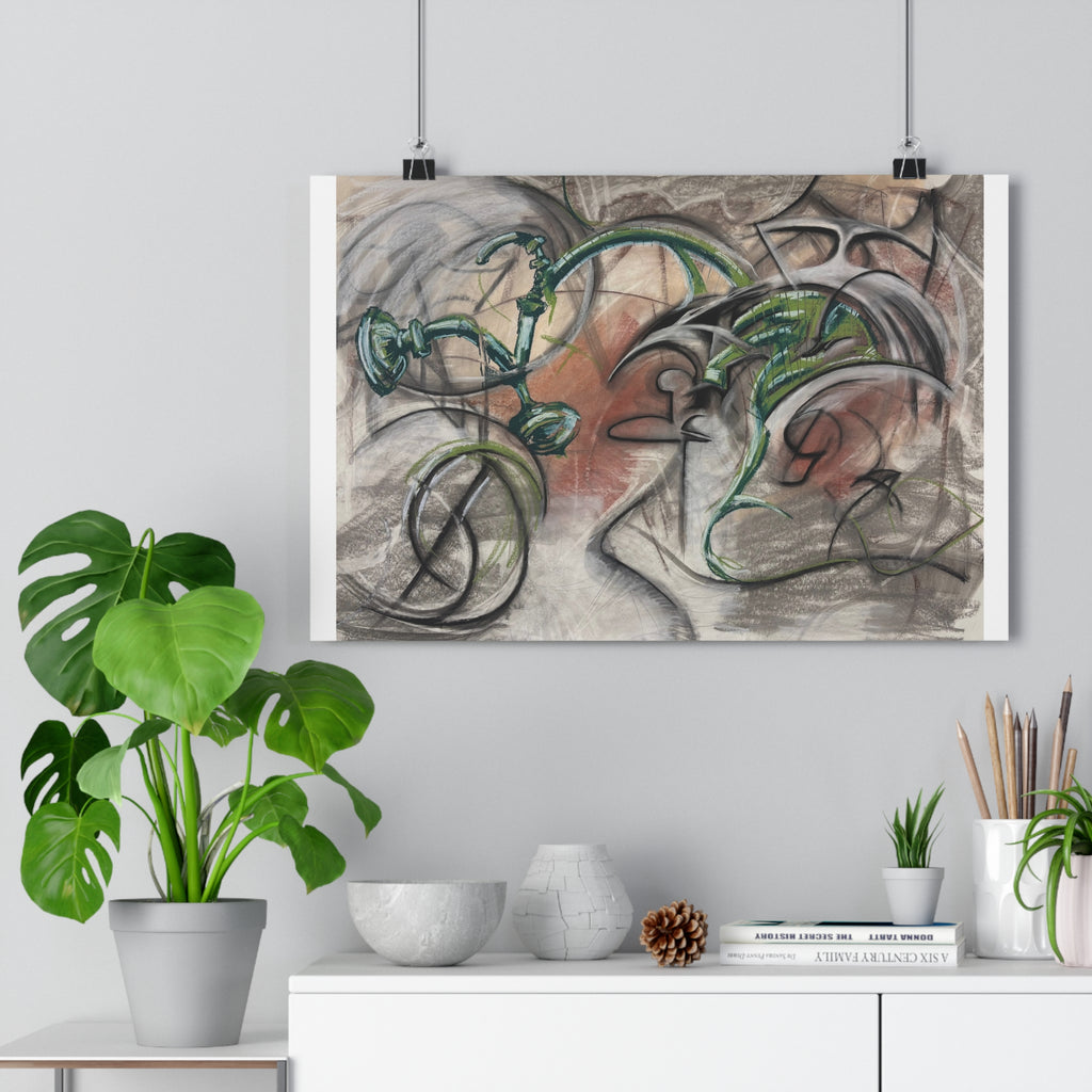 Green Bicycle — archival giclée print