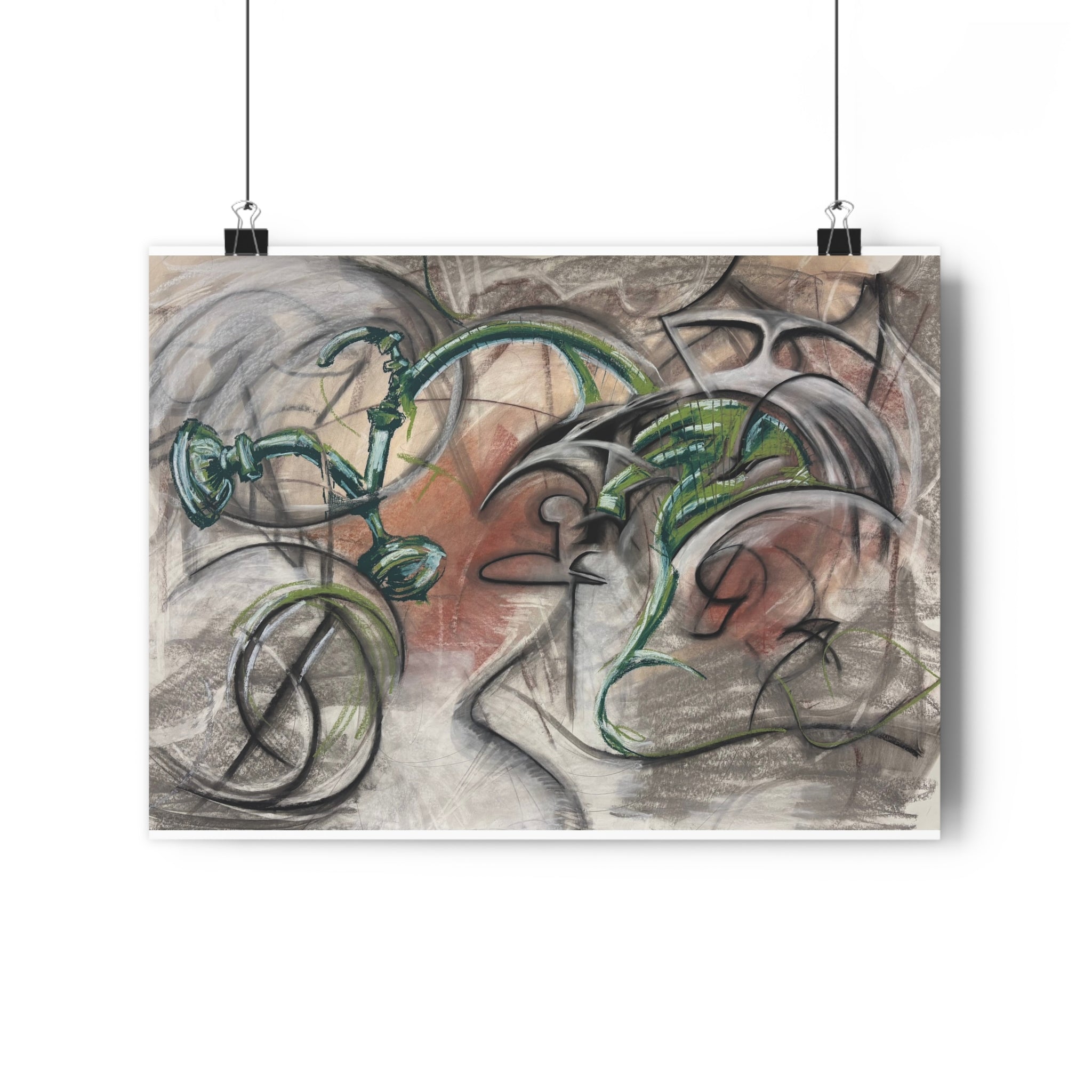 Green Bicycle — archival giclée print