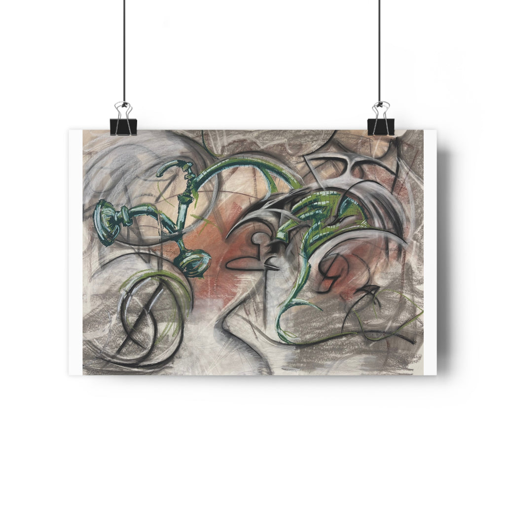 Green Bicycle — archival giclée print